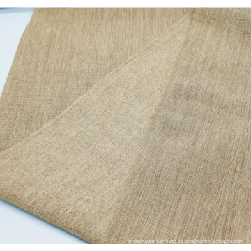 Material de tela de lino 100% poliéster para juego de sofás